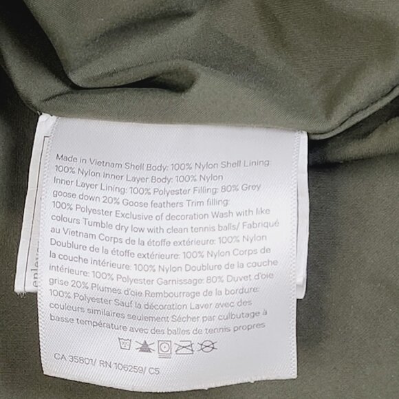 Lululemon Women's Dark Green Out In The Element Hooded Puff Parka Jacket Size 4 - Picture 6 of 8